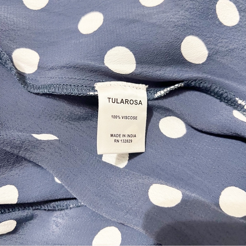 Tularosa Blue Polka Dot Maxi Dress - Picture 4 of 5
